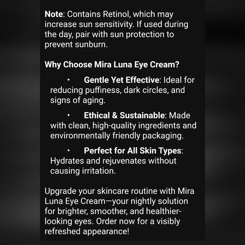 Mira Luna Eye Cream 0.42 Oz By Twentynine Palms